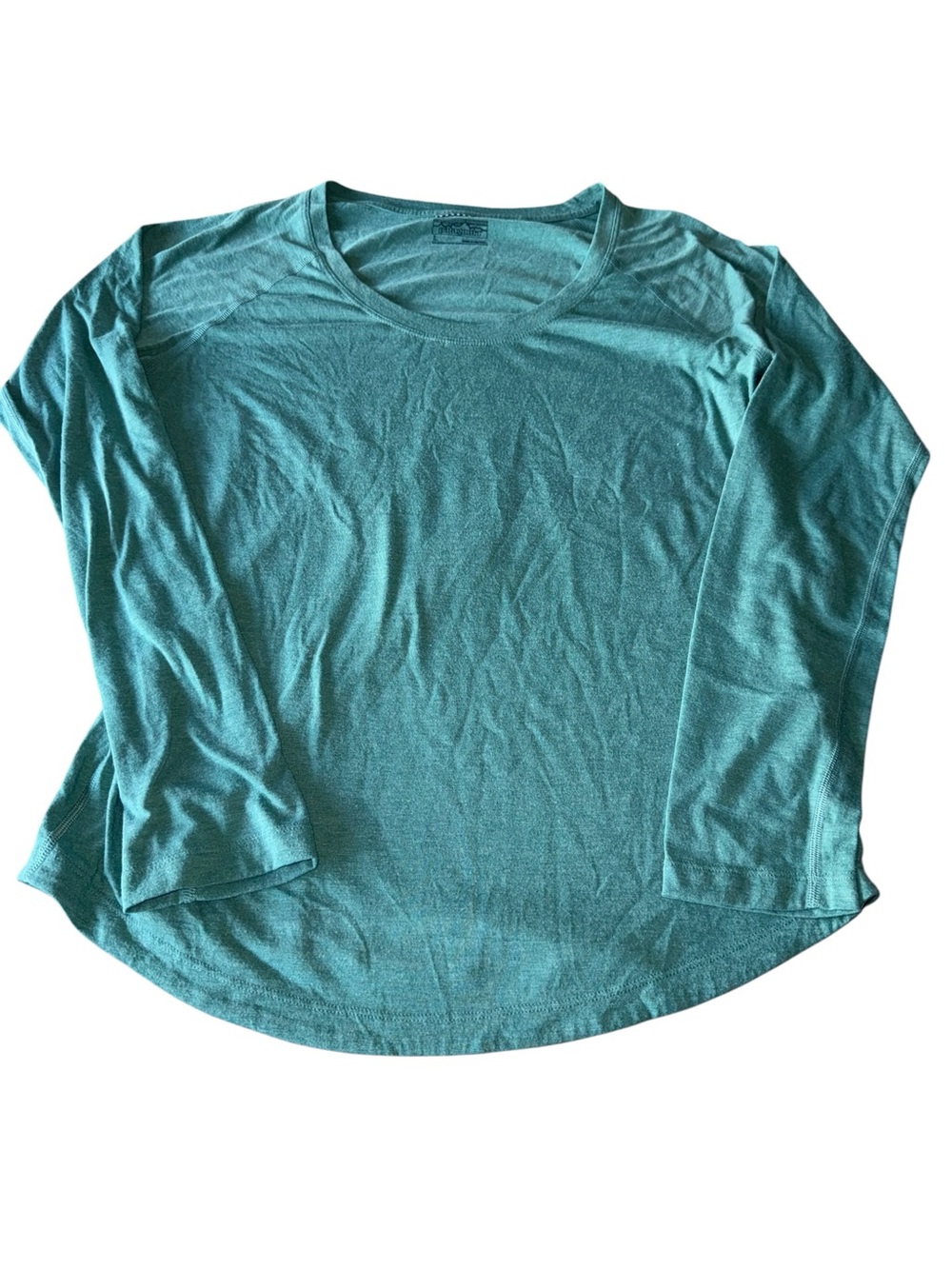 Patagonia Long Sleeve Scoop Neck Tee in Teal